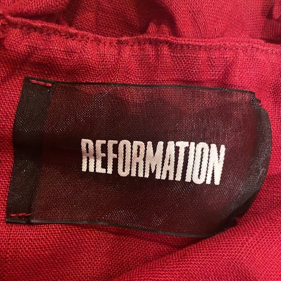 REFORMATION BONITA LINEN DRESS SIZE 2 - Picture 6 of 7